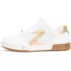 Skechers Women’s Viper Court Classic Sneaker(White/Gold)