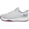 Skechers Women’s Viper Court Reload Hands Free Slip-ins Sneaker(Gray/Purple)