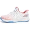 Skechers Women’s Viper Court Reload Hands Free Slip-ins Sneaker(White/Light Blue/Pink)