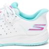 Skechers Women’s Viper Court Reload Hands Free Slip-ins Sneaker(White/Turquoise/Pink)