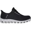 Skechers Women’s Waterproof Glide Step Rainy Day Sneaker(Black/Grey=bkgy)
