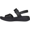 Skechers Women’s Wilshire BLVD-Illusion of Love Wedge Sandal(Black/Black)
