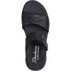 Skechers Women’s Wilshire BLVD-Illusion of Love Wedge Sandal(Black/Black)
