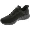 Skechers Women’s Work Hands Free Slip Ins Squad Chaos Sr-Jasul Food Service Shoe(Black)