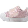 Skechers girls Twinkle Sparks Glitter Gems sneaker(Rose Gold)
