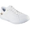 Women’s Drive 6 Arch Leather Relaxed Fit Waterproof Golf Shoe Sneaker(White/Gold)