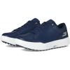 Men’s Drive 6 Arch Leather Relaxed Fit Spikeless Golf Shoe Sneaker(Navy)