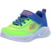 SKECHERS Boy’s Meteor-Lights-krendo Sneaker(Blue/Lime)