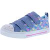 SKECHERS Girl’s Twinkle Sparks-Ombre Flutter Sneaker(Light Blue/Multi)