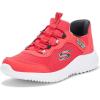 Skechers Boy’s Bounder-Brisk-Burst Sneaker(Red/Black)