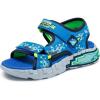 Skechers Boy’s Mega-Splash 4k Sandal(Black/Blue/Lime)