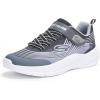 Skechers Boy’s Microspec Advance Sneaker(Black/White)