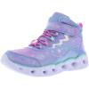 Skechers Girl’s Infinite Heart Lights-Eternal Shimmer Sneaker(Blue/Multicolored)
