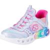 Skechers Girl’s Infinite Heart Lights-Eternal Shimmer Sneaker(Lavender/Multi)