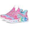 Skechers Girl’s Infinite Heart Lights-Eternal Shimmer Sneaker(Pink/Multi)
