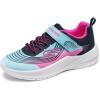 Skechers Girl’s Microspec Advance Sneaker(Aqua/Purple)