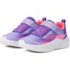 Skechers Girl’s Microspec Advance Sneaker(Lavender/Neon Pink)