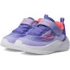 Skechers Girl’s Microspec Advance Sneaker(Lavender/Neonpink)