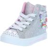 Skechers Girl’s Twinkle Sparks-Charm Bestie Sneaker(Silver)