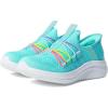 Skechers Girls’ ULTRA FLEX 3.0 – BUNGEE FUN(Aqua/Multi)