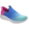 Skechers Girl’s Ultra Flex 3.0-Color Boost Sneaker(Black/Pink)
