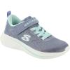 Skechers Girl’s Wave 92 Sneaker(Silver/Taupe)