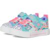 Skechers Kids’ Twinkle Sparks-Jumpin’ Clouds Sneaker(Turquoise/Multi)