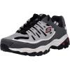 Skechers Men’s Afterburn M. Fit Fashion Sneakers(Charcoal/Red)