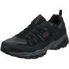 Skechers Men’s Afterburn M. Fit Wonted Slip-On Loafers(Black/Charcoal)