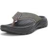 Skechers Men’s Arch Fit Motley Sd-Rigel Canvas Thong Sandal(Bkcc)