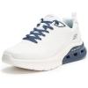 Skechers Men’s Bobs Glide Step Arc Waves 2.0-Class Rank Sneaker(White/Navy)
