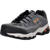 Skechers Men’s Cankton Steel Toe Electrical Hazard Construction Shoes(Charcoal/Orange)