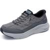 Skechers Men’s Contour Foam Cozy Fit Hands Free Slip-in Sneaker(Charcoal/Black)