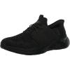 Skechers Men’s Garner-Newick 210803 Low Profile Bungee Lace Slip-Ins(Black/Black)