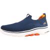 Skechers Men’s Go Walk 7 Sneaker(Navy/Orange)