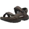 Skechers Men’s Louden Open Toe Strap Sandals(Brown)