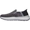 Skechers Men’s Neville-Rovelo Slip-in Sneaker(Charcoal/Light Gray)