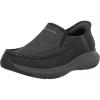 Skechers Men’s Parson-Dewitt Twin Gore Moc Toe Slip-In Sneakers(Grey)