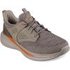 Skechers Men’s Slade-Breyer 210892 Knitted Mesh Bungee Lace W/Quarter Cage Slip On(Taupe)