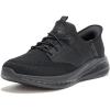 Skechers Men’s Slade-Caster Sneaker(Black/Black)