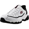 Skechers Men’s, Slip-ins: After Burn – Grill Captain Sneaker(White/Black/Red)