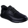 Skechers Men’s Slip-ins Garza-Gervin Casual Slip-on Shoes Moccasin(Black/Black)