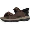 Skechers Men’s Tresmen-Reece Two Strap Open Toe Slip-ins Sandal(Choc)
