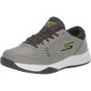 Skechers Men’s Viper Court Smash-Athletic Indoor Outdoor Pickleball Shoes | Relaxed Fit Sneakers(Grey/Lime)