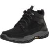 Skechers USA Men’s Respected-Boswell 204454 Mid Top Leather Moc Toe Lace Up(Black)