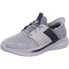 Skechers USA Men’s Slade-Ocon 210811 Knitted Bungee Lace Slip-Ins(Grey)