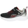Skechers Unisex-Child Microspec Ii-Zovrix Sneaker(Black/Silver)