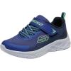 Skechers Unisex-Child Microspec Ii-Zovrix Sneaker(Navy Blue/Lime)