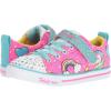 Skechers Unisex-Child Twinkle Toes Sparkle Lite-Unicorn Craze Sneaker(Neon Pink/Multi)