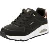 Skechers Unisex-Child Uno Gen1-Shimmer Away Sneaker(Black)